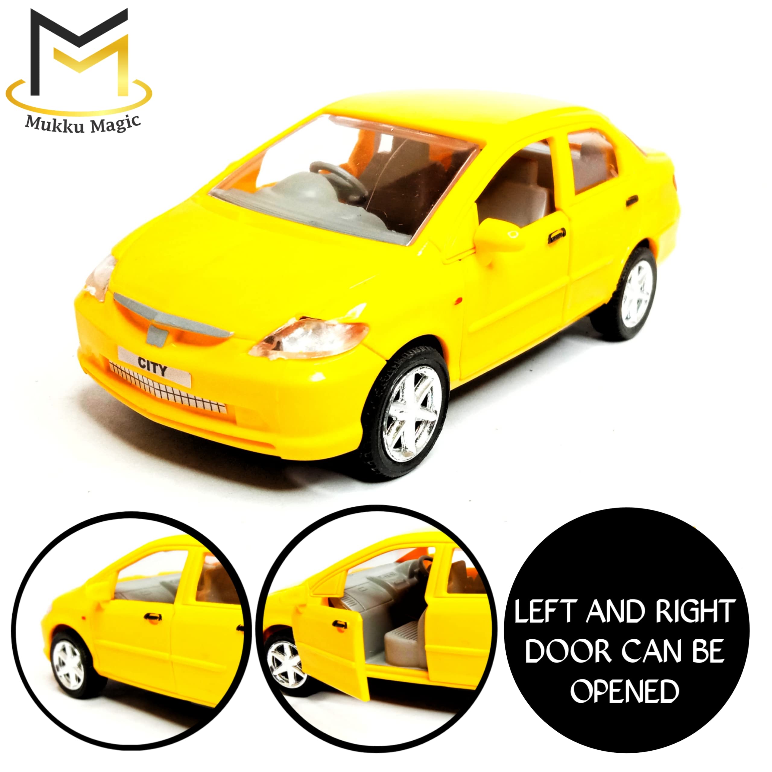 Mukku Magic All New Honda City Car Toys for Boys & Girl Pull Back